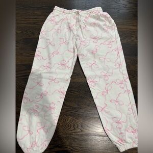 LoveShackFancy Bow Sweatpants